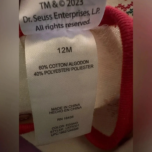 The Grinch Baby Coverall, Size 12 Months - Picture 8 of 8